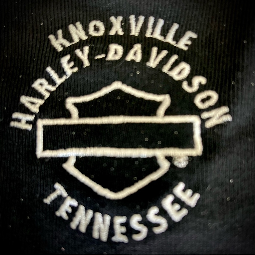 Harley Davidson black sweater with sparkles Knoxville, Tn. Made USA S runs big - Picture 4 of 8